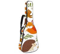 Eslifey Acoustic Guitar Bag Fox Squirrel Elk Adjustable Shoulder Strap Guitar Case Gig Bag 40 41 42 Inch