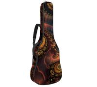 Eslifey Acoustic Guitar Bag Fractal Print Adjustable Shoulder Strap Guitar Case Gig Bag 40 41 42 Inch