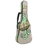 Eslifey Acoustic Guitar Bag Funny Cartoon Alien Monster Octopus Adjustable Shoulder Strap Guitar Case Gig Bag 40 41 42 Inch