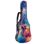 Eslifey Acoustic Guitar Bag Galaxy Cat Ice Cream Adjustable Shoulder Strap Guitar Case Gig Bag 40 41 42 Inch