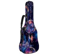 Eslifey Acoustic Guitar Bag Galaxy Dreamcatcher Pattern Adjustable Shoulder Strap Guitar Case Gig Bag 40 41 42 Inch