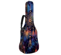 Eslifey Acoustic Guitar Bag Galaxy Dreamcatcher Patterns Adjustable Shoulder Strap Guitar Case Gig Bag 40 41 42 Inch