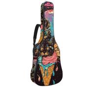 Eslifey Acoustic Guitar Bag Galaxy Ice Cream Cat Adjustable Shoulder Strap Guitar Case Gig Bag 40 41 42 Inch