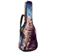 Eslifey Acoustic Guitar Bag Galaxy Kittens Pink Ice Cream Adjustable Shoulder Strap Guitar Case Gig Bag 40 41 42 Inch