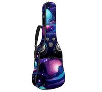 Eslifey Acoustic Guitar Bag Gamer Controller Space Pattern Adjustable Shoulder Strap Guitar Case Gig Bag 40 41 42 Inch