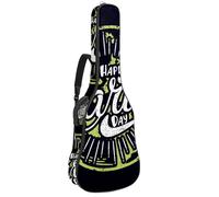 Eslifey Acoustic Guitar Bag Happy Earth Day Adjustable Shoulder Strap Guitar Case Gig Bag 40 41 42 Inch