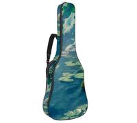 Eslifey Acoustic Guitar Bag Hazy Lotus Pond Adjustable Shoulder Strap Guitar Case Gig Bag 40 41 42 Inch