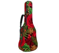 Eslifey Acoustic Guitar Bag Love Rose Flower Jungle Adjustable Shoulder Strap Guitar Case Gig Bag 40 41 42 Inch