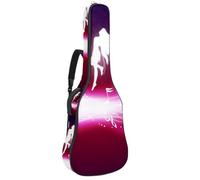 Eslifey Acoustic Guitar Bag Magic Fairy Dancing with Music Adjustable Shoulder Strap Guitar Case Gig Bag 40 41 42 Inch