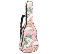 Eslifey Acoustic Guitar Bag Magic Unicorns Clouds Rainbow and Stars Pattern Adjustable Shoulder Strap Guitar Case Gig Bag 40 41 42 Inch