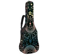 Eslifey Acoustic Guitar Bag Magical Astrology Moon Adjustable Shoulder Strap Guitar Case Gig Bag 40 41 42 Inch