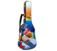 Eslifey Acoustic Guitar Bag Magical Underwater World Adjustable Shoulder Strap Guitar Case Gig Bag 40 41 42 Inch