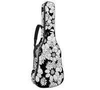 Eslifey Acoustic Guitar Bag Mandala Calming Coloring Page Adjustable Shoulder Strap Guitar Case Gig Bag 40 41 42 Inch