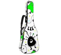 Eslifey Acoustic Guitar Bag Monster White Adjustable Shoulder Strap Guitar Case Gig Bag 40 41 42 Inch
