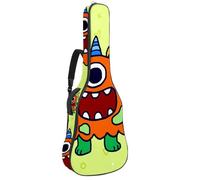 Eslifey Acoustic Guitar Bag Monster Yellow Adjustable Shoulder Strap Guitar Case Gig Bag 40 41 42 Inch