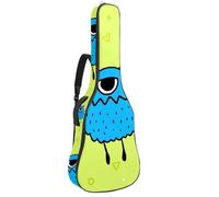 Eslifey Acoustic Guitar Bag Monster Yellow Adjustable Shoulder Strap Guitar Case Gig Bag 40 41 42 Inch