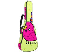 Eslifey Acoustic Guitar Bag Monster Yellow Adjustable Shoulder Strap Guitar Case Gig Bag 40 41 42 Inch