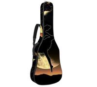 Eslifey Acoustic Guitar Bag Moon Dancing Silhouette Adjustable Shoulder Strap Guitar Case Gig Bag 40 41 42 Inch