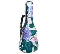 Eslifey Acoustic Guitar Bag Morning Glory Blossoms Pattern Adjustable Shoulder Strap Guitar Case Gig Bag 40 41 42 Inch
