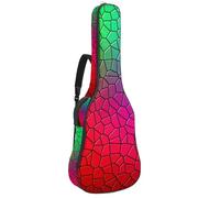 Eslifey Acoustic Guitar Bag Mosaic Background Texture Tiles Adjustable Shoulder Strap Guitar Case Gig Bag 40 41 42 Inch