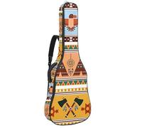 Eslifey Acoustic Guitar Bag North American Indian Pattern Adjustable Shoulder Strap Guitar Case Gig Bag 40 41 42 Inch
