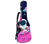 Eslifey Acoustic Guitar Bag Outer Space Planet Rocket Alien Earth Adjustable Shoulder Strap Guitar Case Gig Bag 40 41 42 Inch