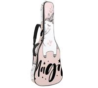 Eslifey Acoustic Guitar Bag Pink Cute Magic Unicorn Adjustable Shoulder Strap Guitar Case Gig Bag 40 41 42 Inch