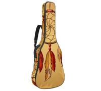 Eslifey Acoustic Guitar Bag Retro Indian Dreamcatcher Feather Adjustable Shoulder Strap Guitar Case Gig Bag 40 41 42 Inch