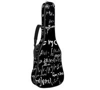 Eslifey Acoustic Guitar Bag Scientific Equation Calculations Physics Mathematics Pattern Adjustable Shoulder Strap Guitar Case Gig Bag 40 41 42 Inch