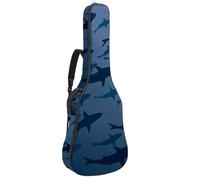 Eslifey Acoustic Guitar Bag Shark Swarm Silhouette Adjustable Shoulder Strap Guitar Case Gig Bag 40 41 42 Inch