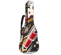 Eslifey Acoustic Guitar Bag Space Adventure Rocket Spaceship Adjustable Shoulder Strap Guitar Case Gig Bag 40 41 42 Inch