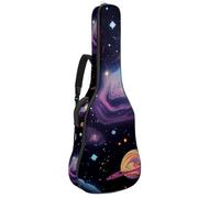 Eslifey Acoustic Guitar Bag Space Galaxy Cosmic Stars Adjustable Shoulder Strap Guitar Case Gig Bag 40 41 42 Inch
