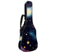 Eslifey Acoustic Guitar Bag Space Universe Cosmic Stars Adjustable Shoulder Strap Guitar Case Gig Bag 40 41 42 Inch