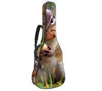 Eslifey Acoustic Guitar Bag Squirrel Bit The Peanuts Adjustable Shoulder Strap Guitar Case Gig Bag 40 41 42 Inch