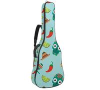 Eslifey Acoustic Guitar Bag Suger Skull Candy Lemon Chillies Adjustable Shoulder Strap Guitar Case Gig Bag 40 41 42 Inch