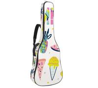 Eslifey Acoustic Guitar Bag Summer Ice Cream Adjustable Shoulder Strap Guitar Case Gig Bag 40 41 42 Inch