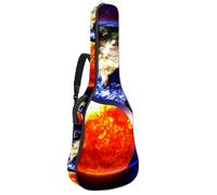 Eslifey Acoustic Guitar Bag Sun and Earth Tai Chi Adjustable Shoulder Strap Guitar Case Gig Bag 40 41 42 Inch