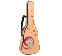 Eslifey Acoustic Guitar Bag Sweet Lollipop and Candy Adjustable Shoulder Strap Guitar Case Gig Bag 40 41 42 Inch