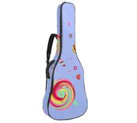 Eslifey Acoustic Guitar Bag Sweet Lollipop and Candy Adjustable Shoulder Strap Guitar Case Gig Bag 40 41 42 Inch