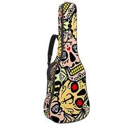 Eslifey Acoustic Guitar Bag The Sate of Death Sugar Skulls Pattern Adjustable Shoulder Strap Guitar Case Gig Bag 40 41 42 Inch