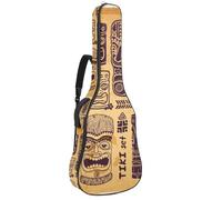 Eslifey Acoustic Guitar Bag Vintage Aloha Tiki Retro Adjustable Shoulder Strap Guitar Case Gig Bag 40 41 42 Inch