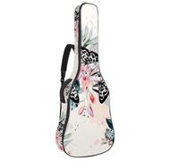 Eslifey Acoustic Guitar Bag Vintage Retro Butterfly Floral Adjustable Shoulder Strap Guitar Case Gig Bag 40 41 42 Inch