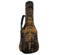 Eslifey Acoustic Guitar Bag Vintage Retro Dragonfly Adjustable Shoulder Strap Guitar Case Gig Bag 40 41 42 Inch