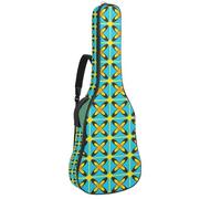 Eslifey Acoustic Guitar Bag Vintage Retro Geometric Print Adjustable Shoulder Strap Guitar Case Gig Bag 40 41 42 Inch