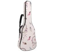 Eslifey Acoustic Guitar Bag Watercolor Bohemian Dreamcatcher and Feather Pattern Adjustable Shoulder Strap Guitar Case Gig Bag 40 41 42 Inch