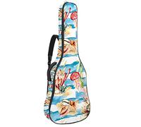 Eslifey Acoustic Guitar Bag Watercolor Crab Underwater Life Adjustable Shoulder Strap Guitar Case Gig Bag 40 41 42 Inch