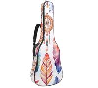 Eslifey Acoustic Guitar Bag Watercolor Dreamcatcher Pattern Adjustable Shoulder Strap Guitar Case Gig Bag 40 41 42 Inch