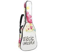 Eslifey Acoustic Guitar Bag Watercolor Painting Magic Unicorn Adjustable Shoulder Strap Guitar Case Gig Bag 40 41 42 Inch