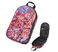 Eslifey Camping Cooking Utensils Organizer Travel Bag, Pink Cheey Blossoms Portable Storage Bag for BBQ Camp Cookware Kitchen Kit