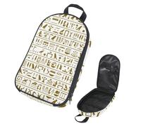 Eslifey Camping Travel Cooking Utensils Organizer Bag, Ancient Egyptian Hieroglyphs Portable Storage Bag for BBQ Camp Cookware Kitchen Kit